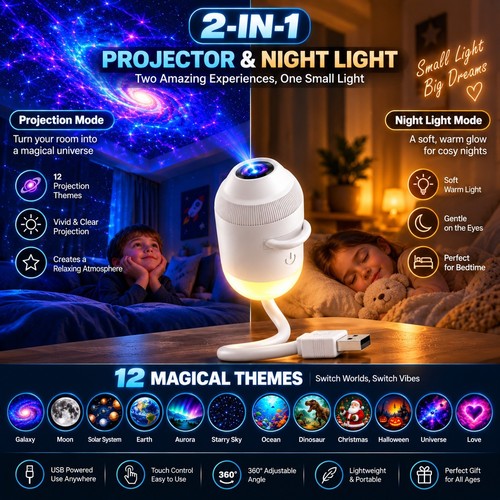 Portable led galaxy - 4k,