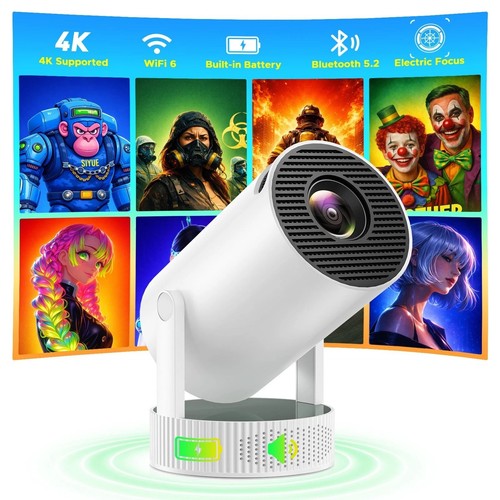 Battery powered projector - powered, 4k
