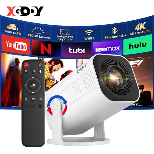 Xgody android projector - 4k,