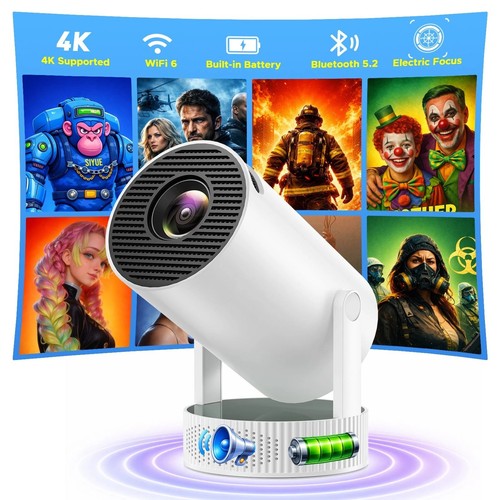 Portable led projector - portable, 4k