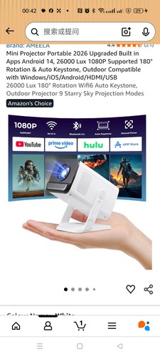 Mini projector portable 2026 - projector,